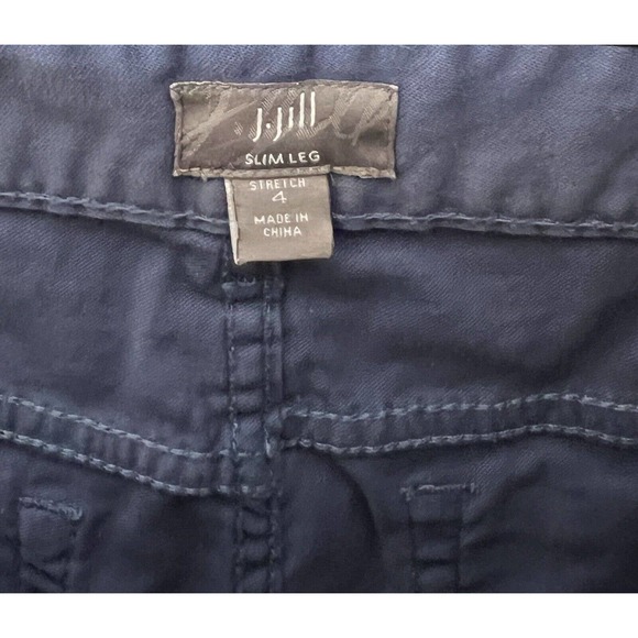 J Jill Slim Leg Jeans‎ Pants Womens Size 4 Stretch Blue Cotton 5 Pocket - Picture 2 of 9